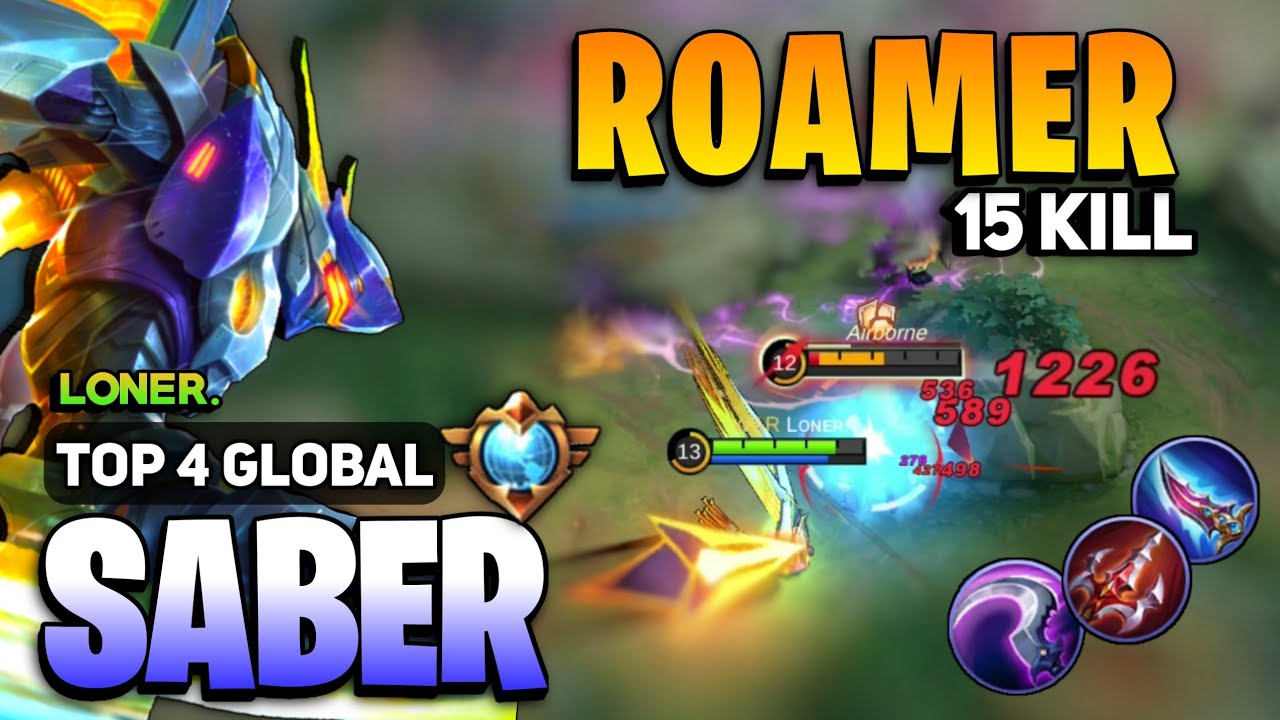 SUPREME SABER Roamer New Meta? [ Saber Best Build Top Global ] By Lᴏɴᴇʀ ...