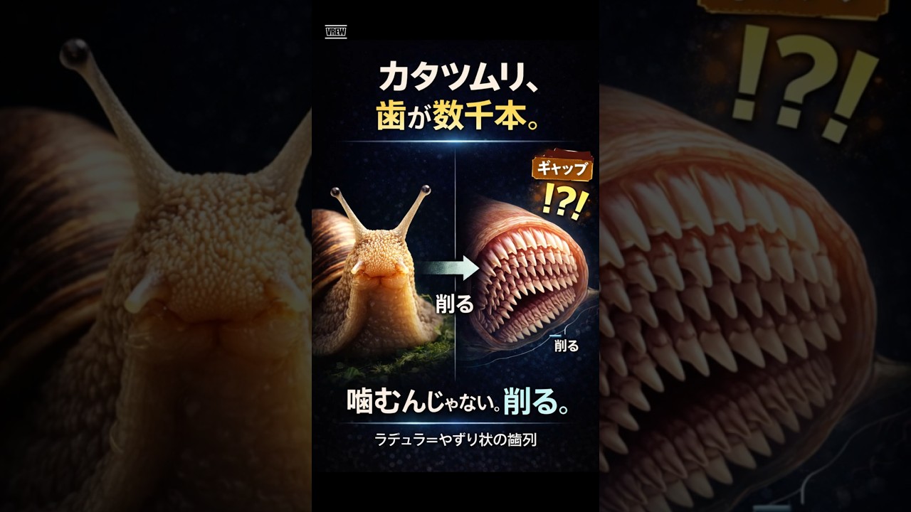 カタツムリ 歯 の 数