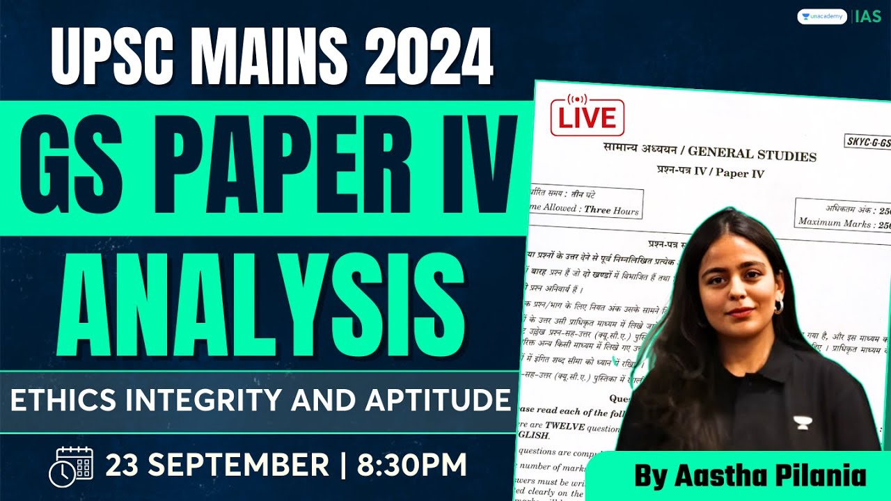 UPSC CSE Mains 2024 | GS Paper 4 Complete Analysis & Discussion ...