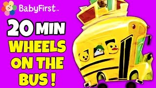 Wheels on the Bus Go Round and Round and More | Music Videos | BabyFirst TV