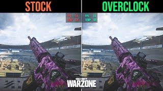 COD Warzone Stock GPU vs Overclock GPU | Performance Difference Benchmark