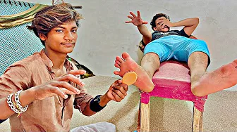 ASMR FEET TICKLE THERAPY MASSAGE : See new reaction