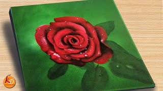 Rainy day Red Rose Painting | Episode #177
