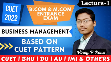 Management Part 1 | Domain Test | Business Management | CUET B.Com & M.Com Entrance Exam 2022