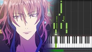 K Project (アニメ「K」): Missing Kings OST - Theme of KMK (Piano Synthesia Tutorial + Sheet) chords