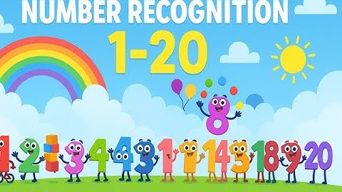 Learn Numbers 1 to 20 for Kids Fun Counting Song & Educational Video for Toddlers