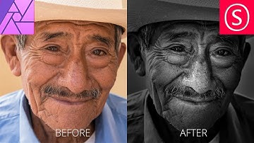 High Contrast Black & White Effect - Affinity Photo Tutorial