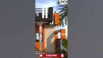 Compact Duplex House Elevation | Stylish & Small #shorts  #home #huongdansketchup #frontelevation