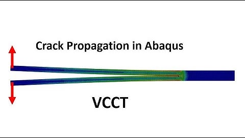 Crack propagation in DCB using VCCT criterion in Abaqus