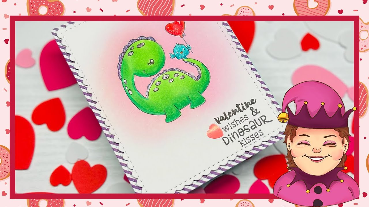 #2024valentinecardseries One layer coloring and ink blending - YouTube