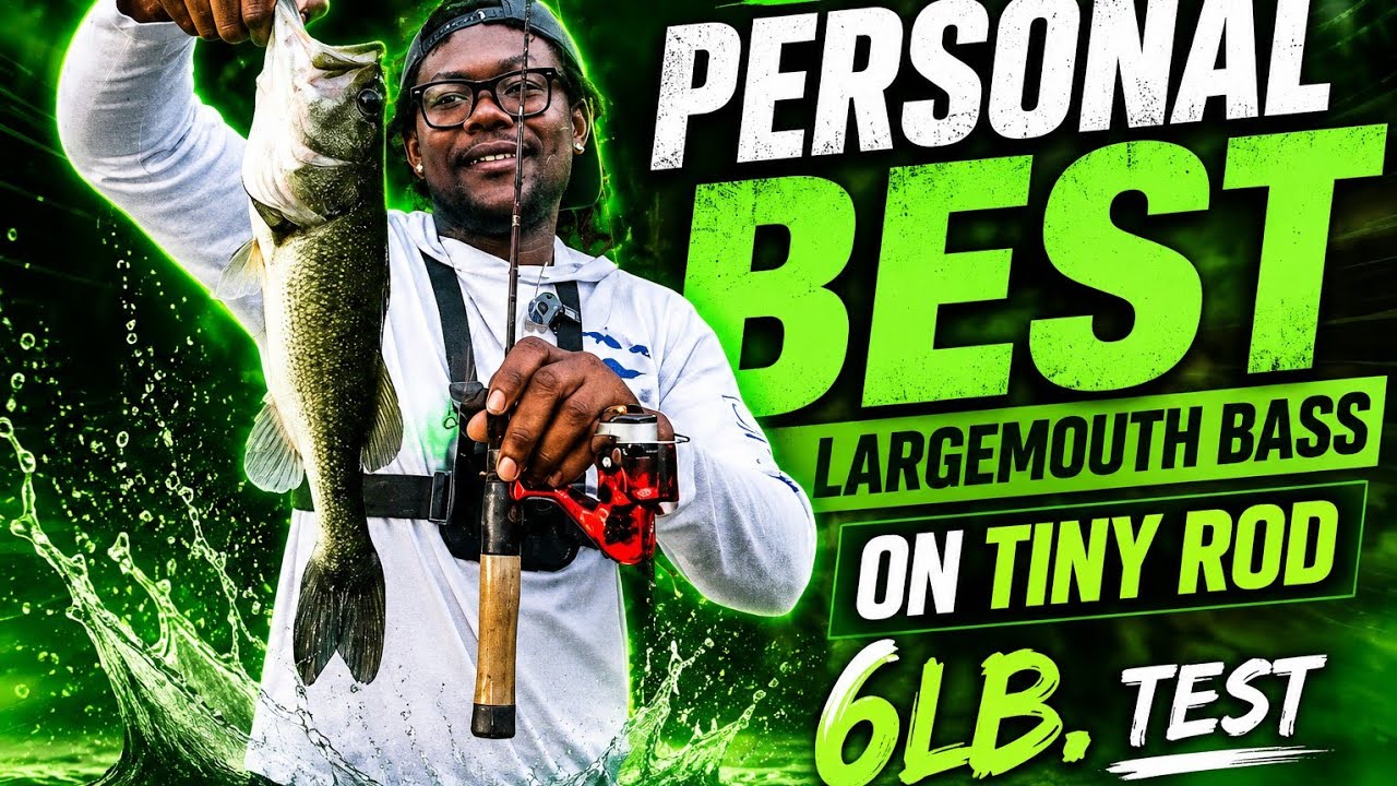 Night Time Bass Fishing On Mini Rod (New Personal Best)