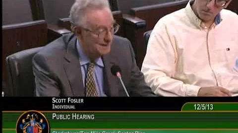 Scott Fosler testimony to Save Ten Mile Creek