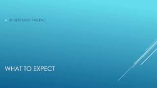 Tableau 9 prerequisites