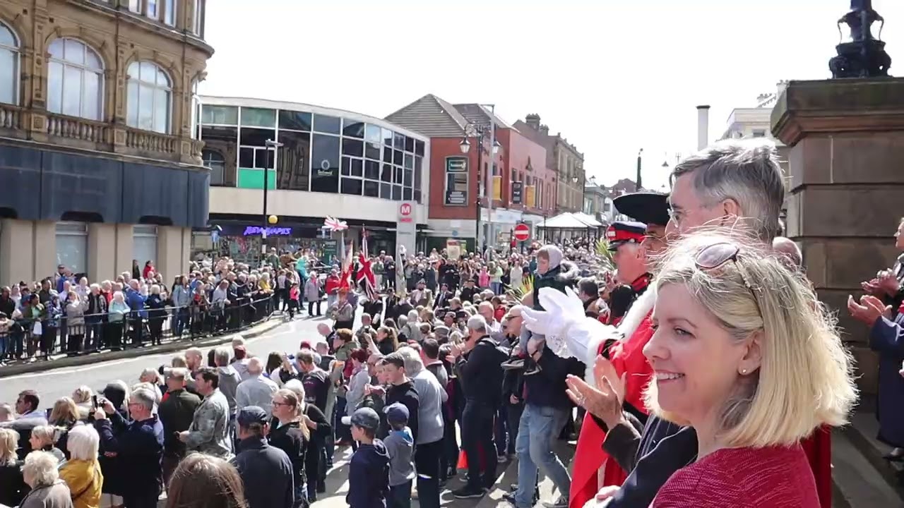 Morley St George's Parade attended by Rt Hon Jacob Rees-Mogg