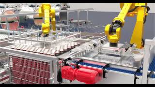 Automated Batch Retort System - Robotic Loading & Unloading Animation