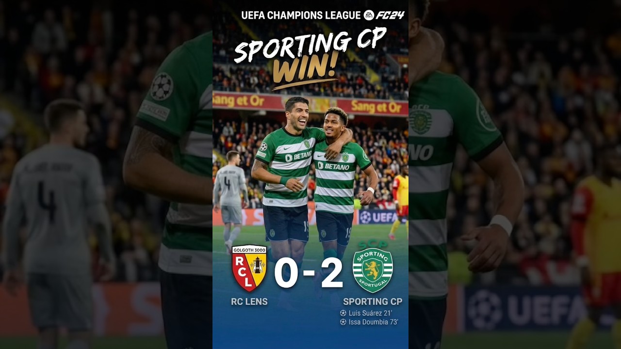 RC Lens vs Sporting CP 0-2 Highlights | UEFA Champions League