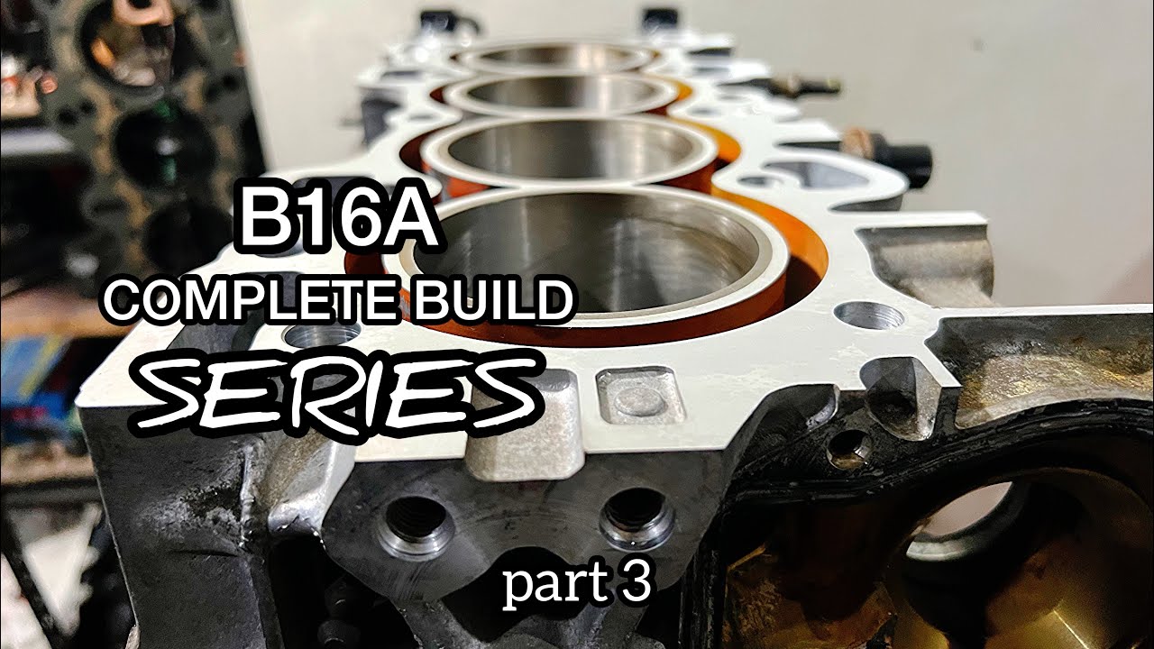 Civic EG Hatchback B16a Build Series part 3 Crank Assembly YouTube