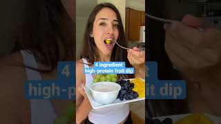Easy High Protein Fruit Dip (4 ingredients!)