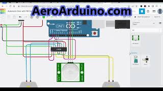 Design PIR Automatic Door Control Circuit   Arduino #Tinkercad Codeblocks #AeroArduino