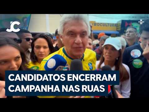 Presidential candidates campaign on the final day