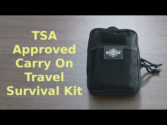 TSA Approved Prepping: What's in my carry-on bag?