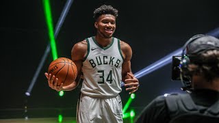 All-Access: Bucks Marketing Day | Making The Intro Video With Giannis, Jrue, Khris \& The Team
