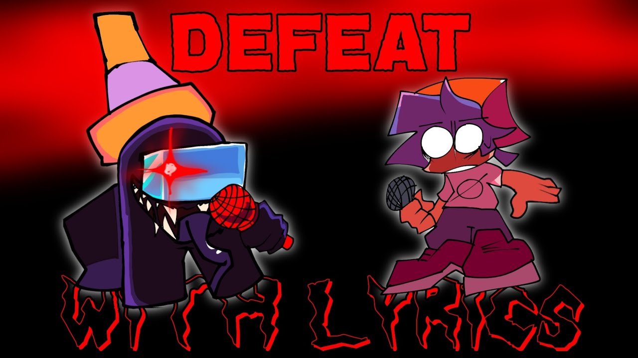 Defeat WITH LYRICS FT. justrichie Impostor V4 Cover FNF Lyrical