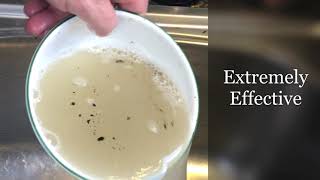 How to clean bowls using Mile High Cleaner Sample and brush