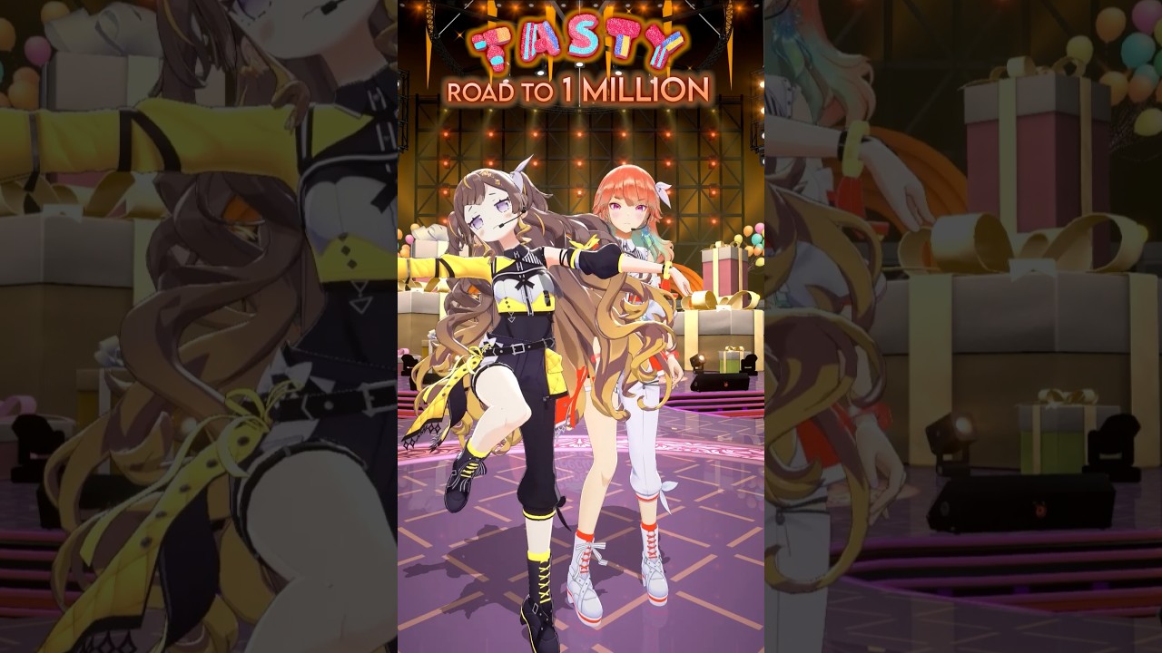 reluctantly dancing #tastychallenge with my kouhai @AnyaMelfissa ...she hijacked my dance!!!😮‍💨