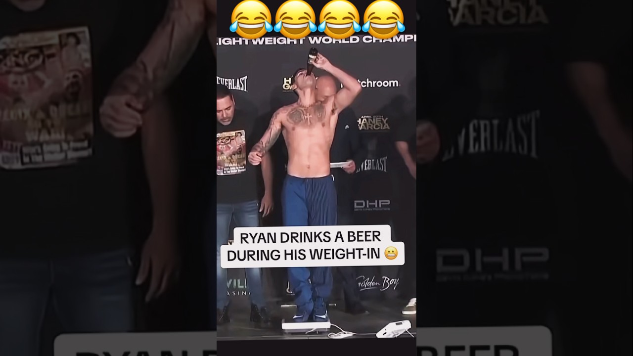 Ryan Garcia Drinking Beer