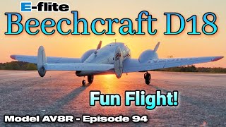 E-Flite Beechcraft D18 1.5m BNF Basic - Model AV8R Fun Flight