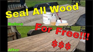 How to Keep Wood From Rotting for Free! (Farmer Method) #deck #fence #trailers