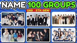 GUESS 100 KPOP GROUPS FROM 2ND - 5TH GEN! ⏳🔥 KPOP FAN CHALLENGE | K-Pop Quiz Game 2026 screenshot 3