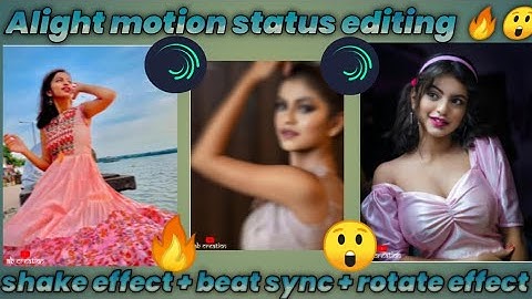 Trending beat sync + rotate spin effect status editing in alight motion🔥👌||_AB_ Creation_|demo video