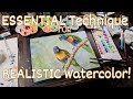 You must know this technique for realistic watercolor