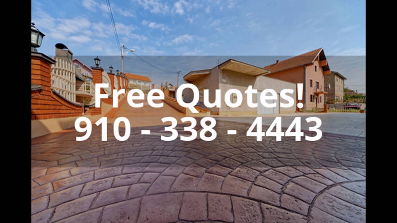 Concrete Stamping Company in Fayetteville, NC YouTube