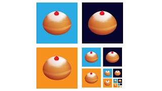 Работа с эффектами и градиентом в Иллюстраторе: рисуем векторный пончик