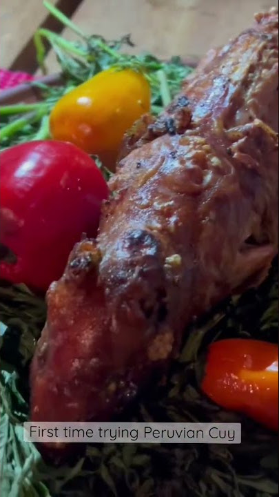 First time trying Cuy (Guinea pig) in #peru