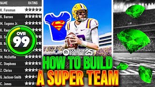 How To Build a 99 Overall Team in College Football 25 Dynasty