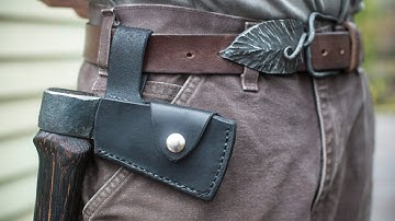 Making a Tomahawk Pt. 3 - Leather Sheath