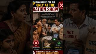 🚨 Your Ration Card Could Stop Anytime!Check These 3 Things Today #shorts #youtubeshorts #rationcard