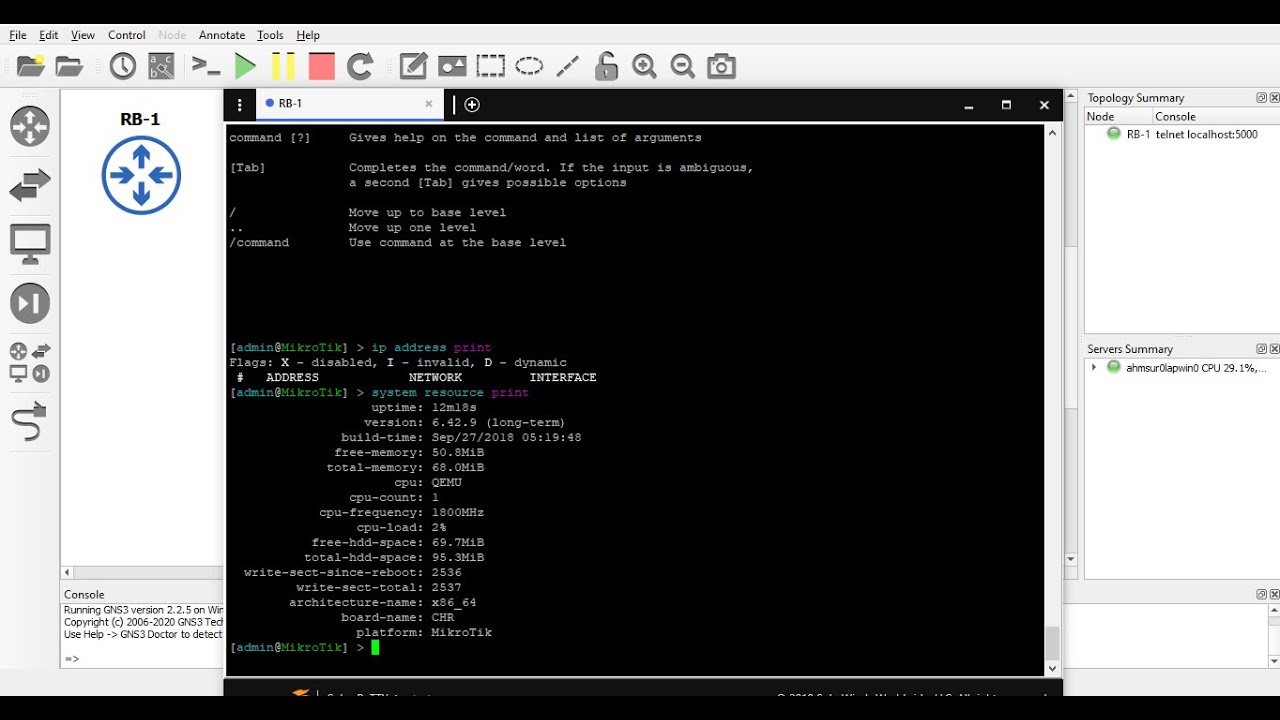 Pengenalan Command Line Dasar Pada RouterOS Mikrotik - YouTube