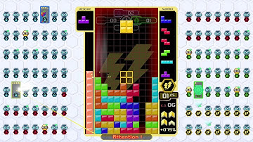 [Tetris 99] team battle highlight #9: solo carry for 10+ minutes (650 lines cleared) (22-12-2019)
