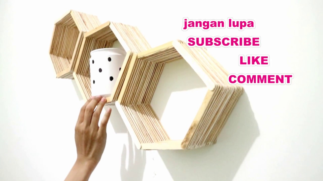  Hiasan  Dinding kamar  dengan stik es krim YouTube