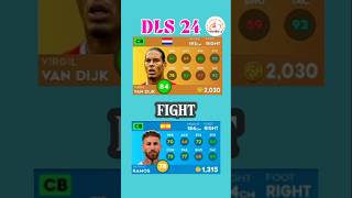Dls 24 van Dijk Vs s Ramos Dls Card Comparing  dls24 dls shortsgaming shorts gaming