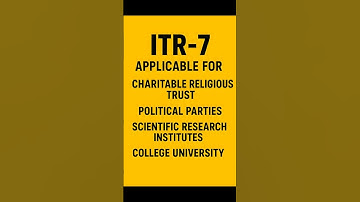 📌"ITR 7 for | Charitable "Trusts & Societies | Your "NGOs Guide is HERE!"