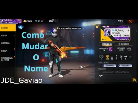 COMO TROCAR DE NOME NO FREE FIRE AGORA! DEFINITIVO 2021! 