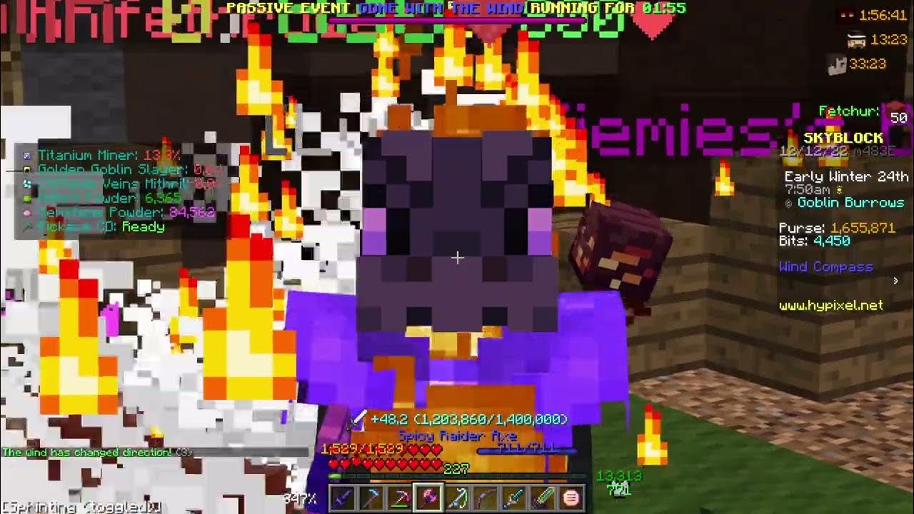 Hypixel skyblock AFK money farm!! (goblin bal method) - YouTube