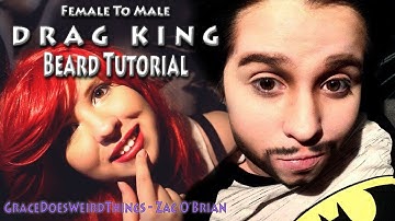 Get Ready With Me! FtM Drag King Beard Tutorial | Zac O