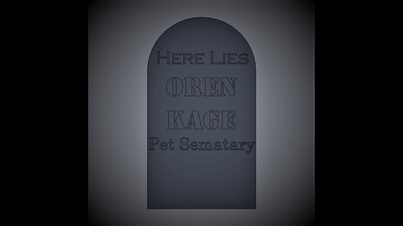 Oren Kage - Pet Sematary (Ramones Cover) [AUDIO]